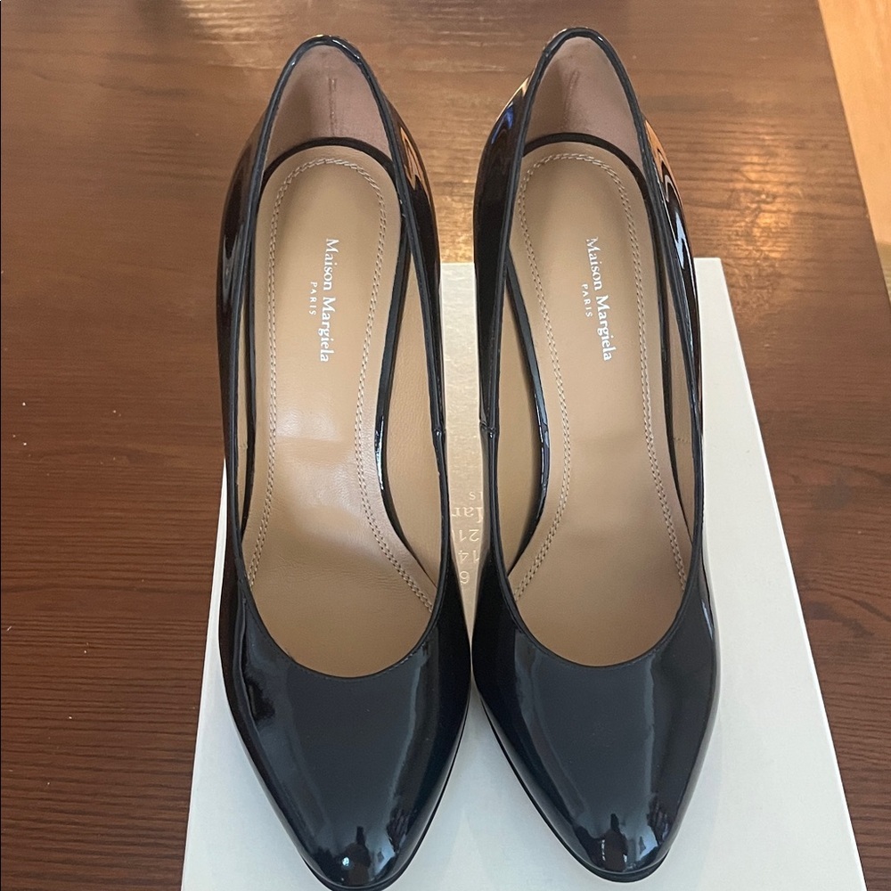 Maison Martin Margiela Glossy Black Heels
